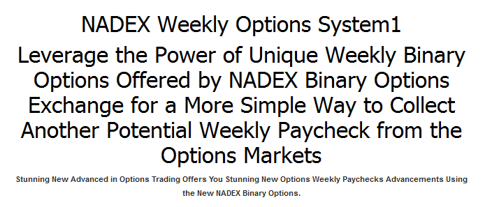 Binary options weekly