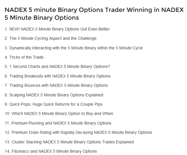 5 minute binary options system market