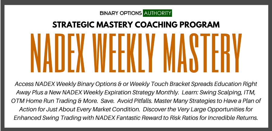 nadex weekly masters