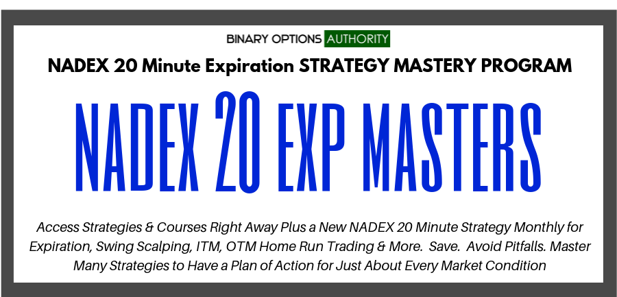 nadex 20 exp masters