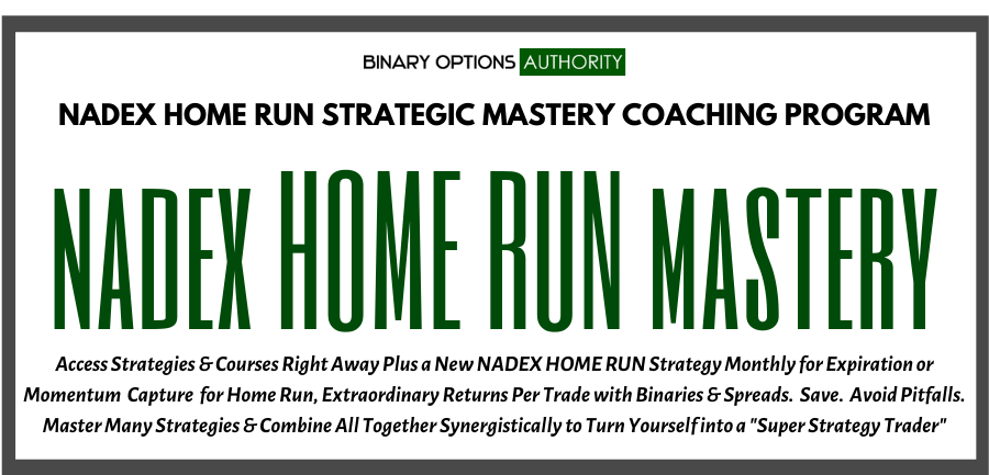 nadex HOME RUN masters