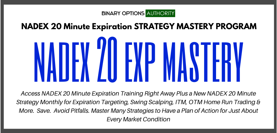 nadex 20 exp masters