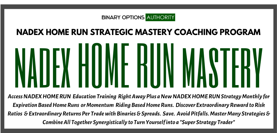 nadex HOME RUN masters