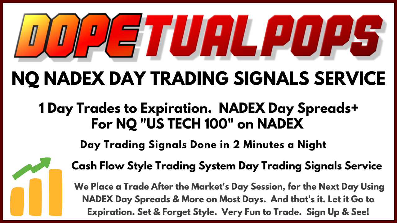 DOPETUALPOPS NQ NADEX Signals for NQ NASDAQ - NADEX Day Trading Signals Service
