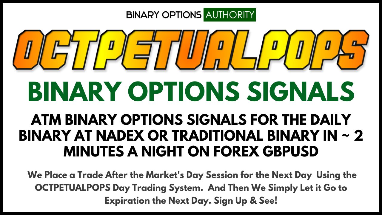 OCTPETUALPOPS Forex Binary Options SIgnals - Day Trading Signals Service